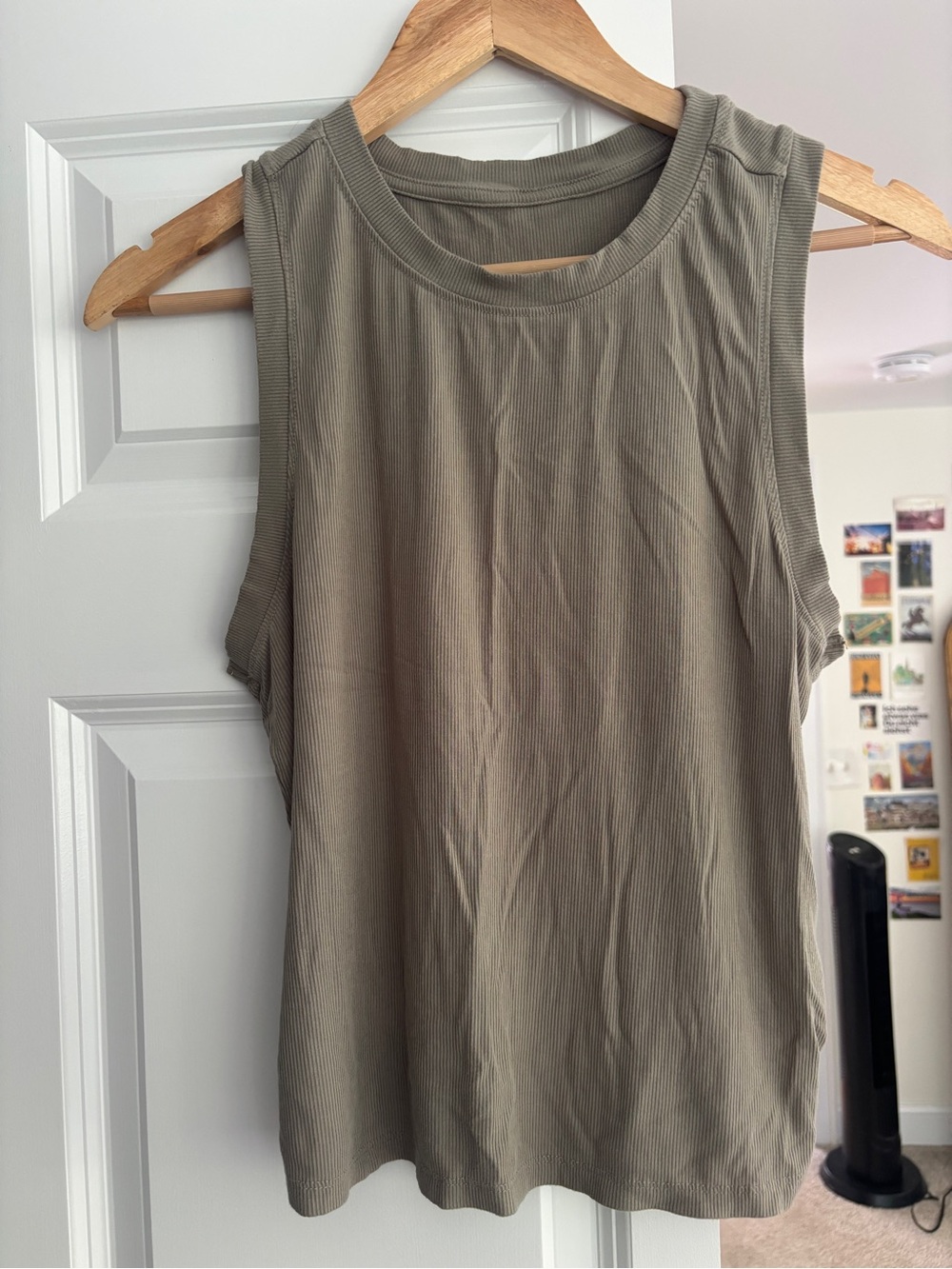 T.J.Maxx Olive Ribbed Tank Top